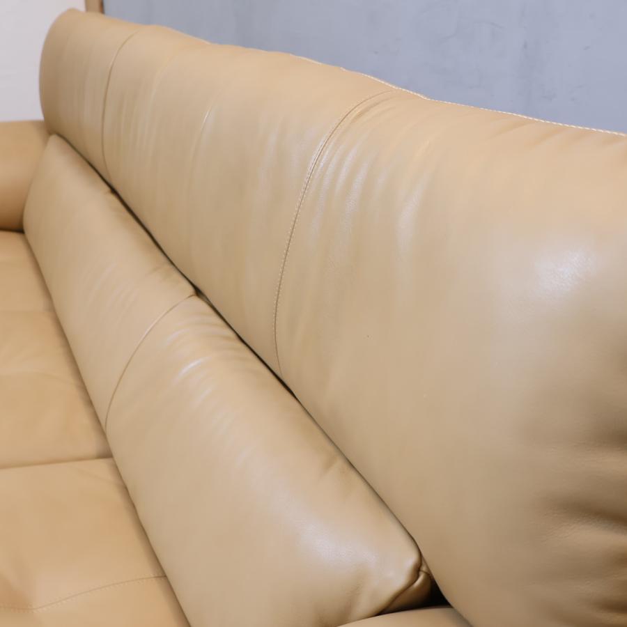 karimoku カリモク家具 ZU3403 本革 3人掛けソファ 3シーターソファー