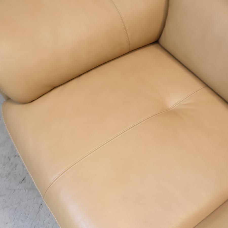 karimoku カリモク家具 ZU3403 本革 3人掛けソファ 3シーターソファー