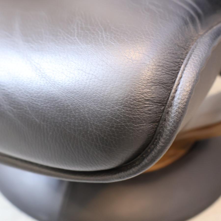 karimoku カリモク 本革 リクライニングチェア オットマン付