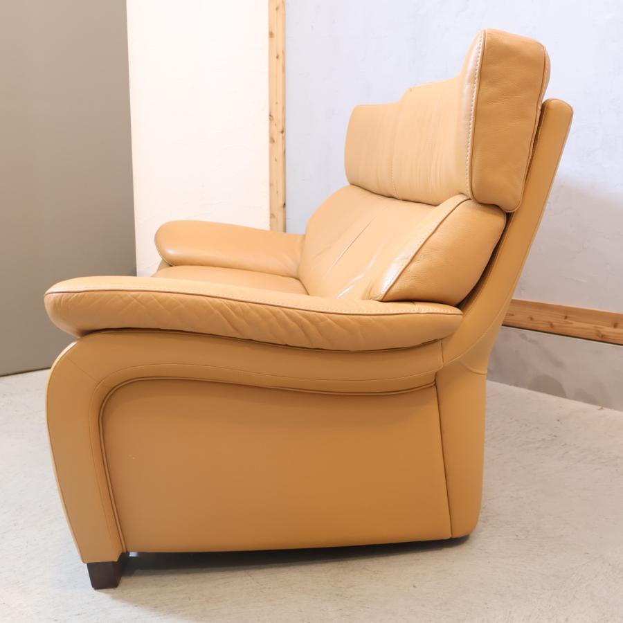 karimoku カリモク家具 ZW73 本革 2人掛けソファー 2シーター