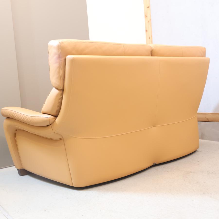 karimoku カリモク家具 ZW73 本革 2人掛けソファー 2シーター