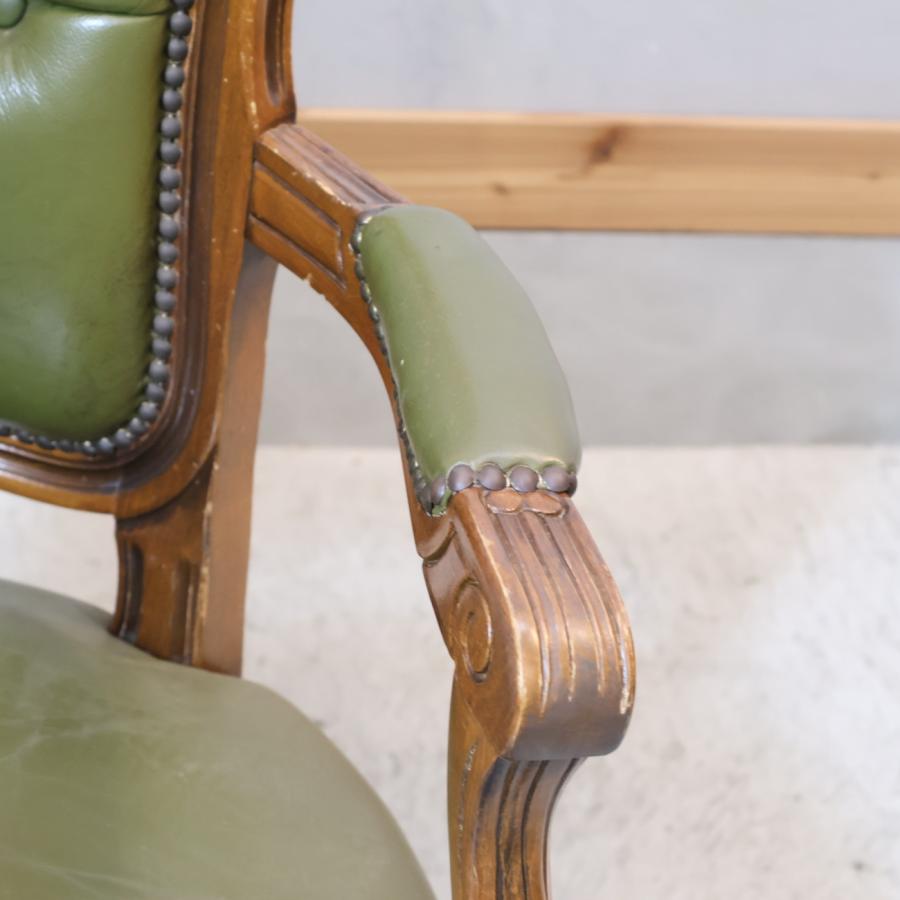 風雅0082様 猫脚 アンティーク クラシック アームチェア 椅子 チェア