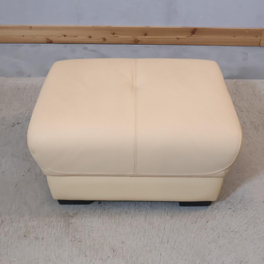 【送料込】karimoku カリモク ディレトーレ オットマン クリーム karimoku カリモク家具 Direttore ディレトーレ 本革 スツール