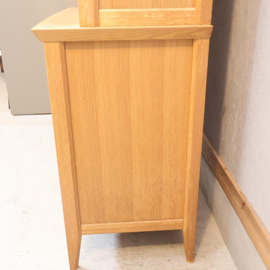 日進木工 nissin WHITE WOOD オーク材 食器棚 カップボード 飾り棚