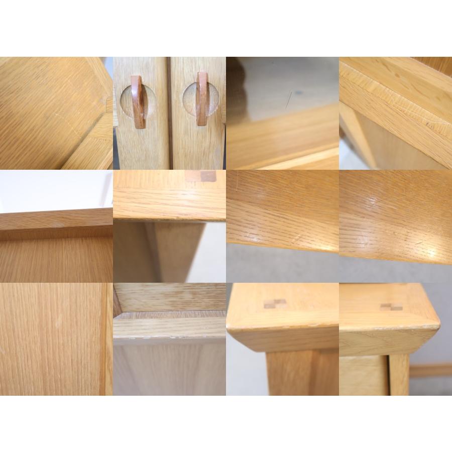 日進木工 nissin WHITE WOOD オーク材 食器棚 カップボード 飾り棚