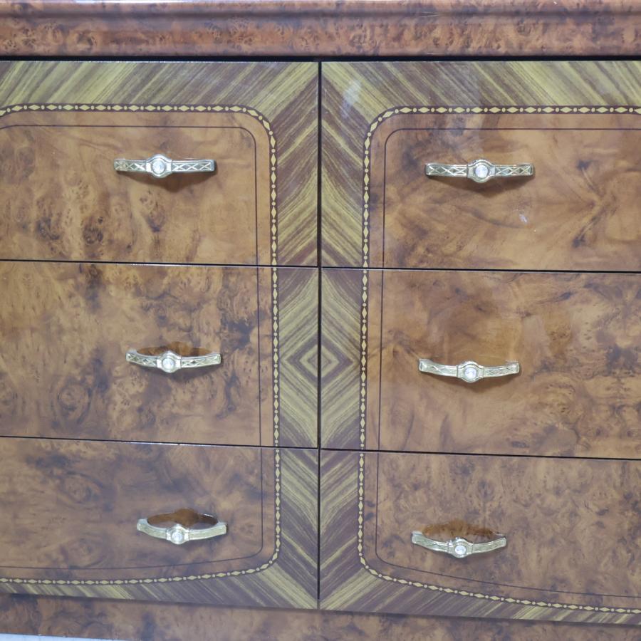 エディーローズ　(Eddi Rose)  チェスト　イタリア家具 Eddi Rose エディローズ 3段ダブルチェスト サイドボード