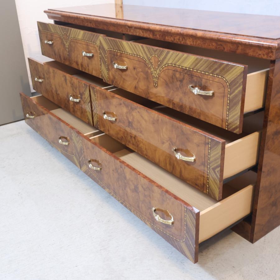 Eddi Rose エディローズ 3段ダブルチェスト サイドボード イタリア Eddi Rose エディローズ 3段ダブルチェスト サイドボード