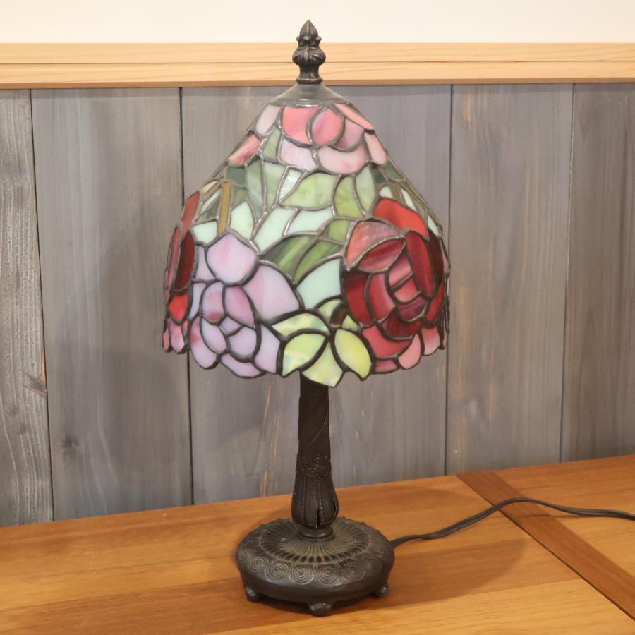 ステンドグラスランプ テーブルライト アンティーク調 レトロ 卓上