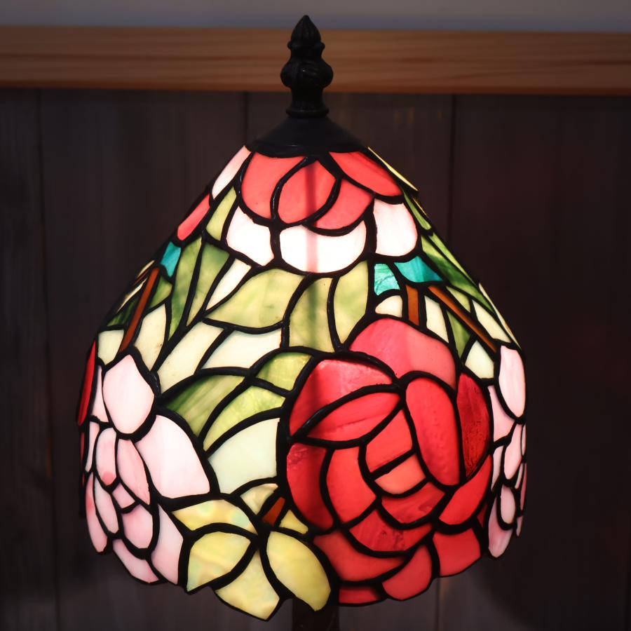 ステンドグラスランプ テーブルライト アンティーク調 レトロ 卓上