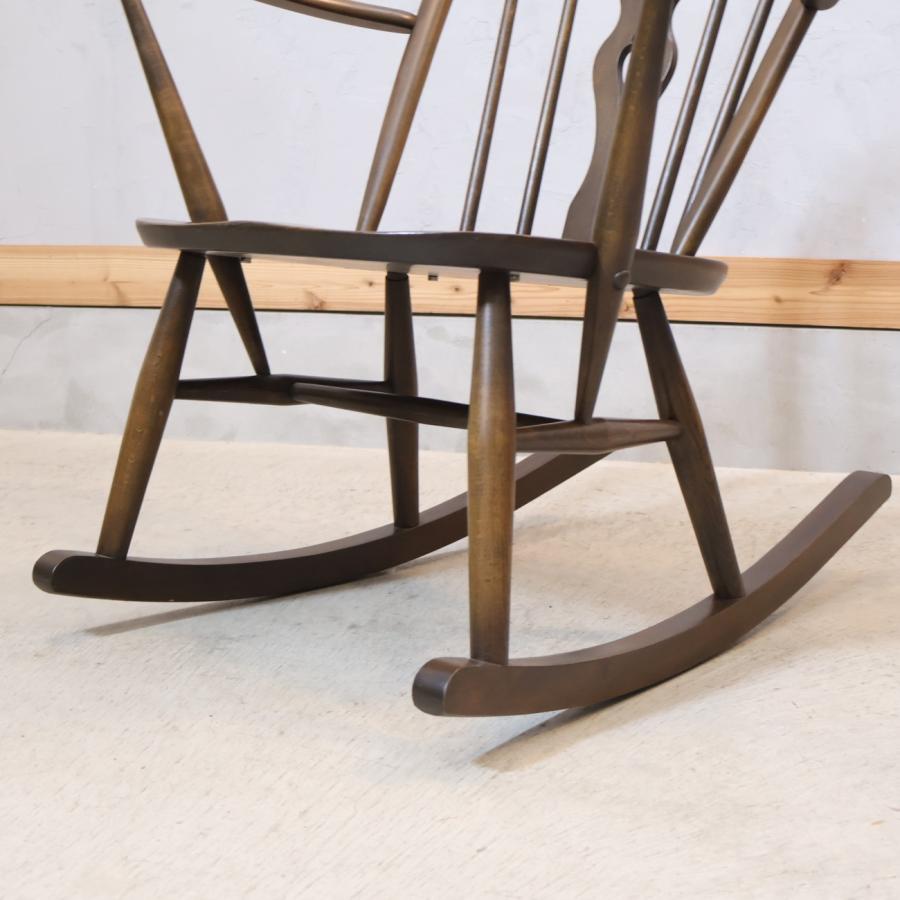 ercol アーコール エルム材 シスルバック ロッキングチェア 揺り椅子