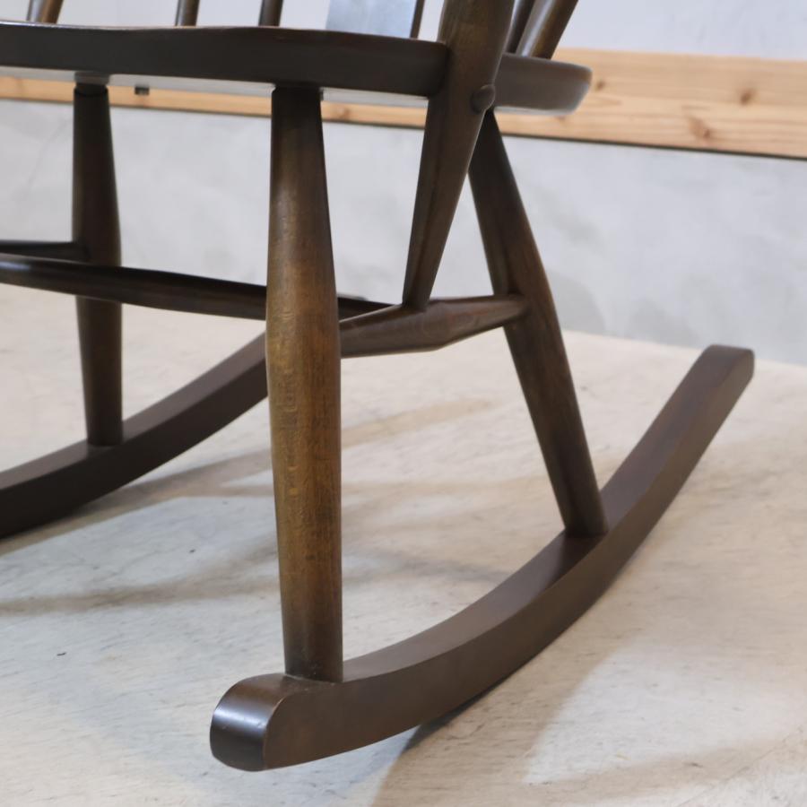 ercol アーコール エルム材 シスルバック ロッキングチェア 揺り椅子