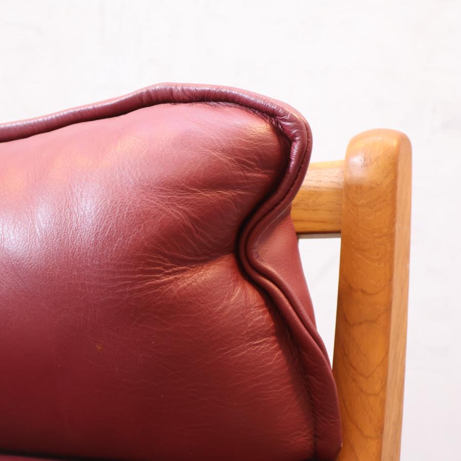 LIED MOBLER リードモブラー チーク材 3人掛けソファ 本革 トリプル