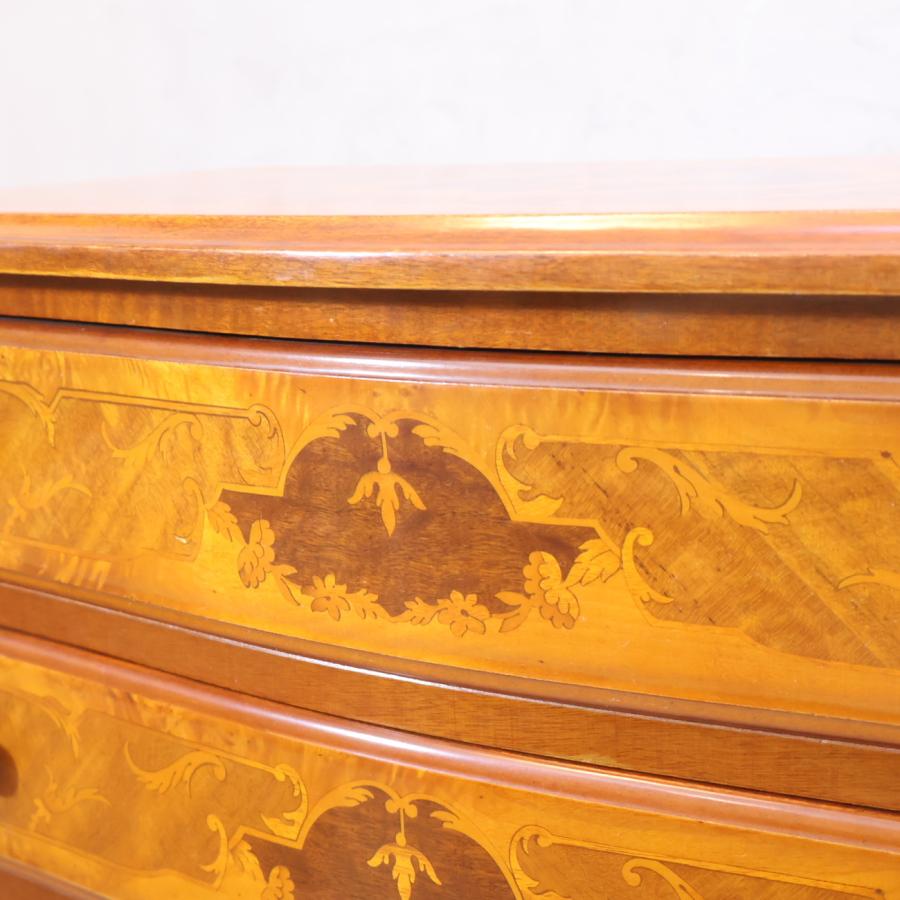 MARCONI ARTE マルコーニアルテ 7段チェスト 象嵌加工 イタリア