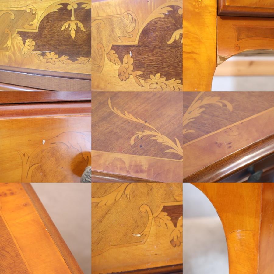 美品■イタリア■マルコーニアルテ社製■7段ハイチェスト■猫脚■象嵌細工■伝統工芸 美品□イタリア□マルコーニアルテ社製□7段ハイチェスト□猫脚