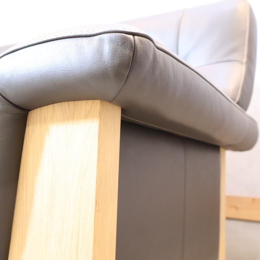 karimoku カリモク ZU79 2人掛けソファ 本革張 肘掛ソファ ラブソファ