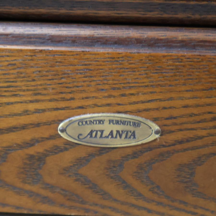 ATLANTA アトランタ 6段ワイドチェスト クラシック 洋服タンス クリ材