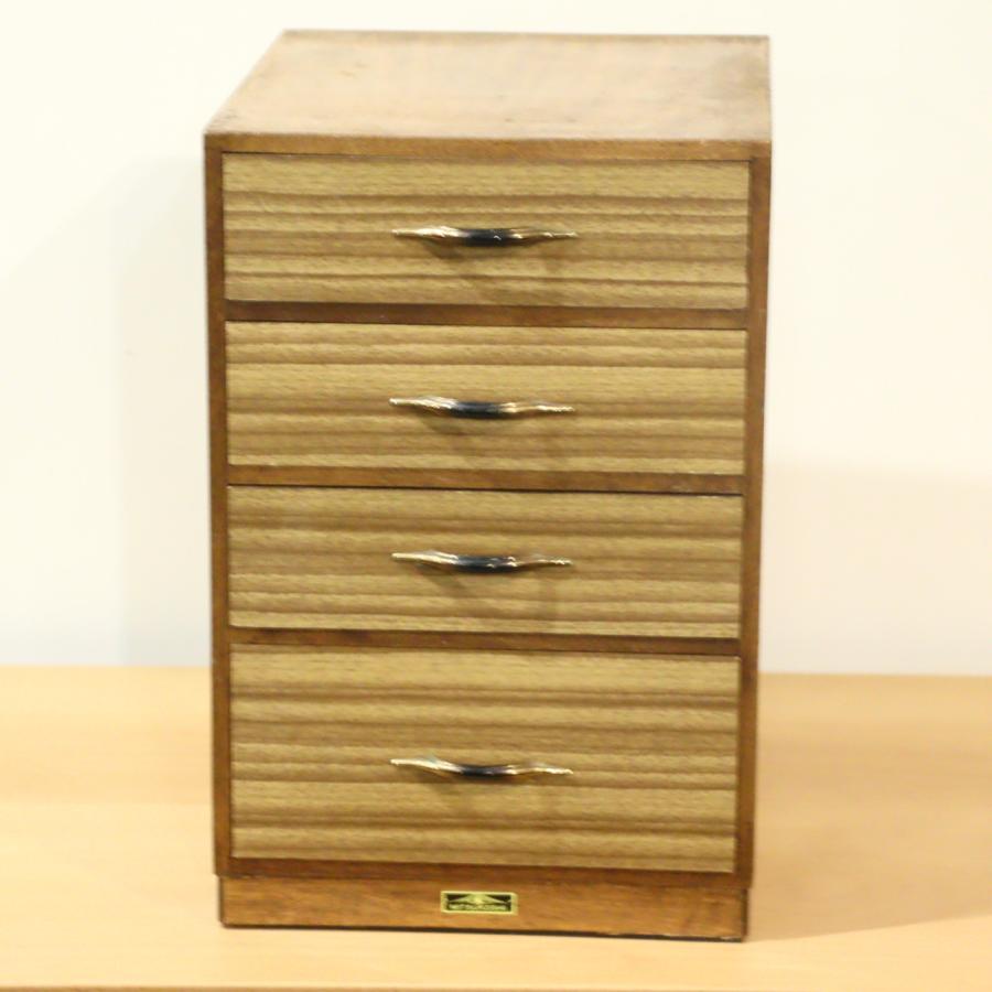 ヴィンテージ 昭和レトロ 小引き出し4段 アンティーク 小物収納 小物