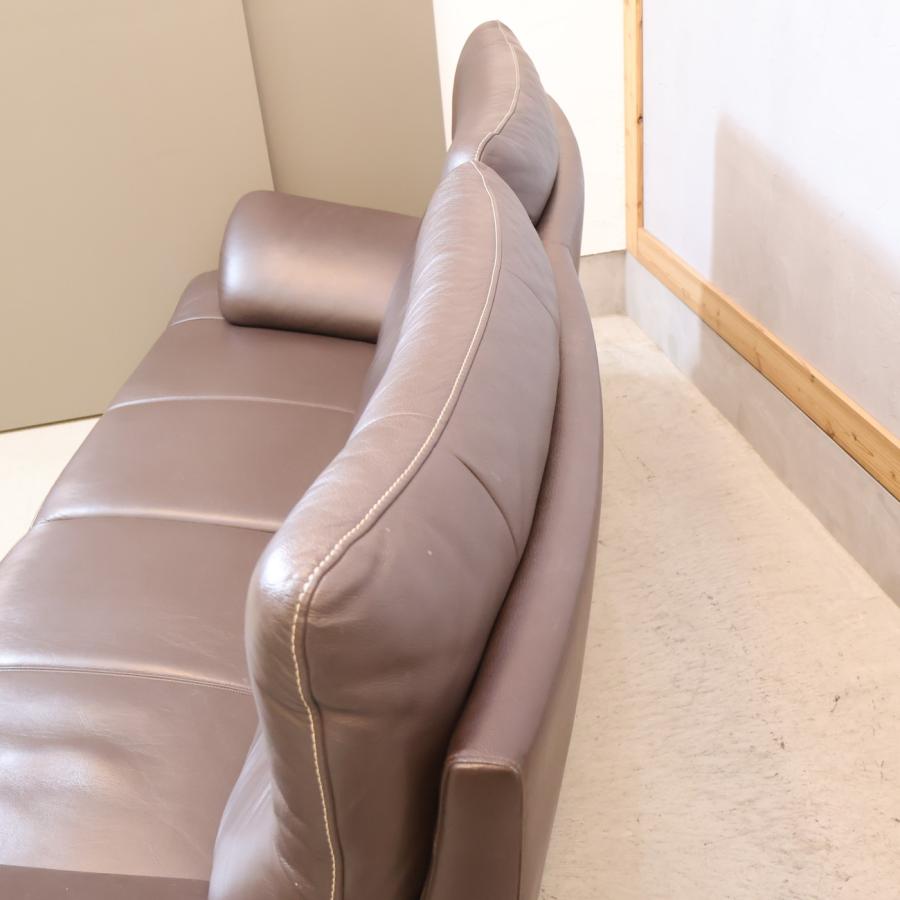 美品‼️カリモク家具ソファ ３人掛け L字 karimoku カリモク家具 ブルックス 本革 ウォールナット材 3人掛け