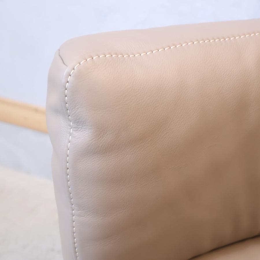 karimoku カリモク家具 ZW73 本革 1人掛けソファ 上品 レザー シングル