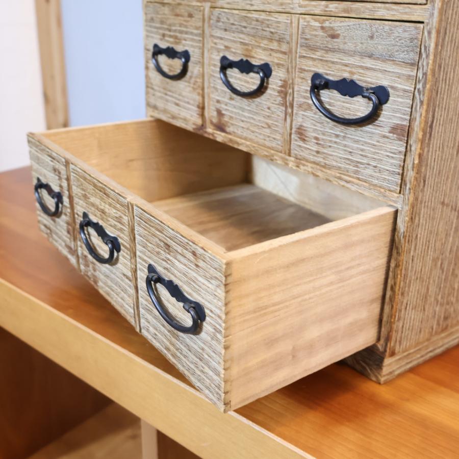 昭和レトロ 小引き出し 小物入れ ヴィンテージテイスト 薬箪笥 店舗