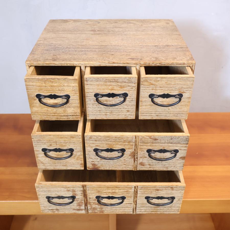 昭和レトロ 小引き出し 小物入れ ヴィンテージテイスト 薬箪笥 店舗