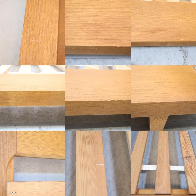 unico ウニコ CORSO コルソ ダブルベッドフレーム オーク材 ロータイプ