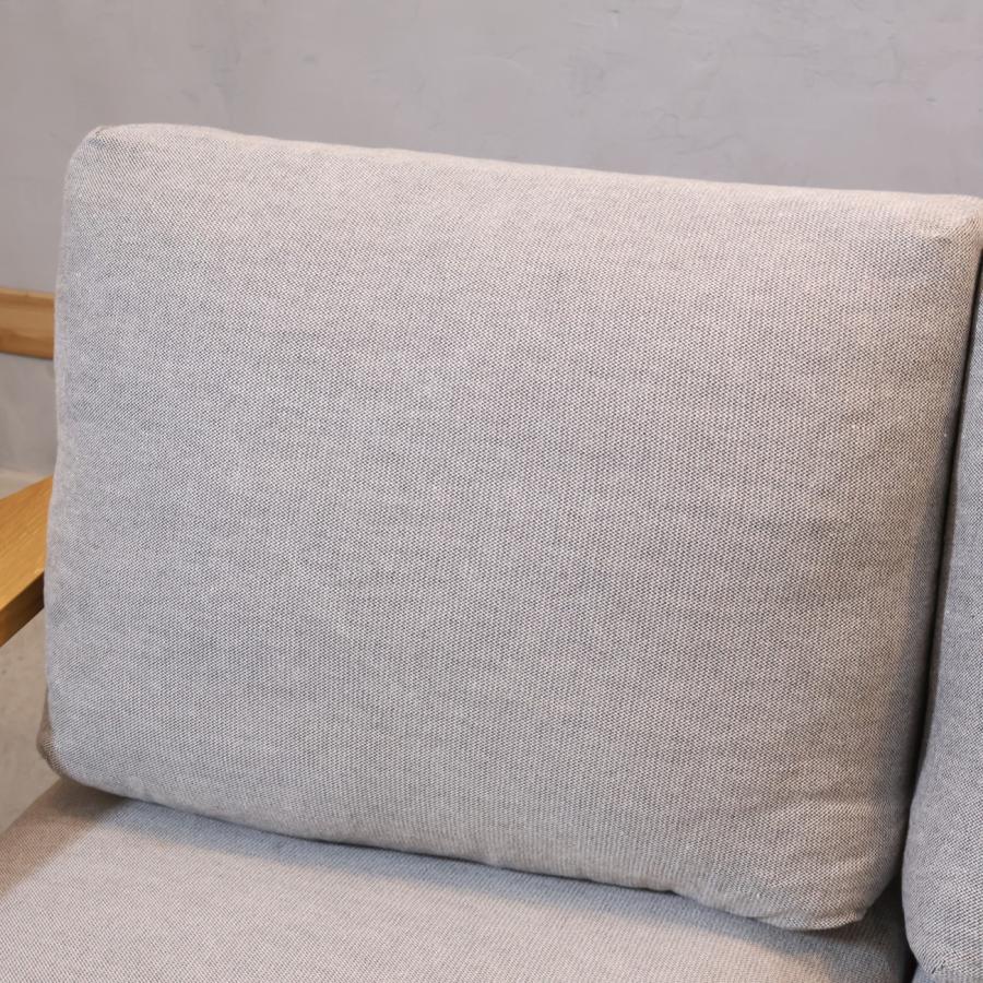 無印良品 MUJI オーク材 フェザー ポケットコイル 2シーターソファ 2人