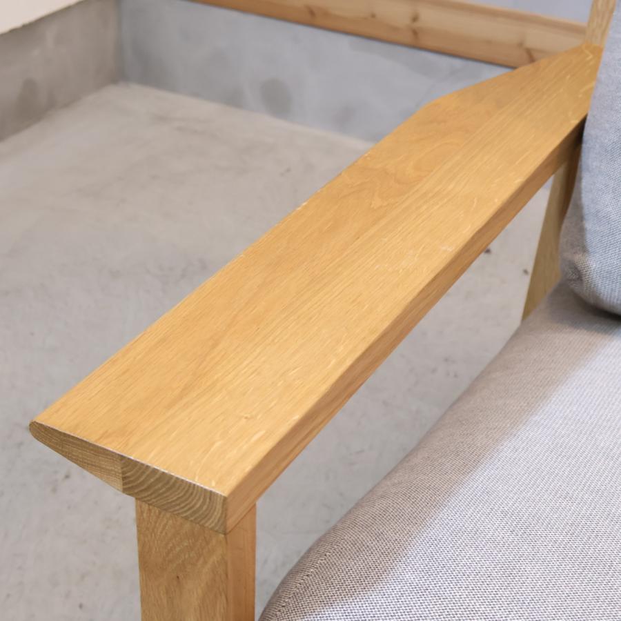 無印良品 MUJI オーク材 フェザー ポケットコイル 2シーターソファ 2人