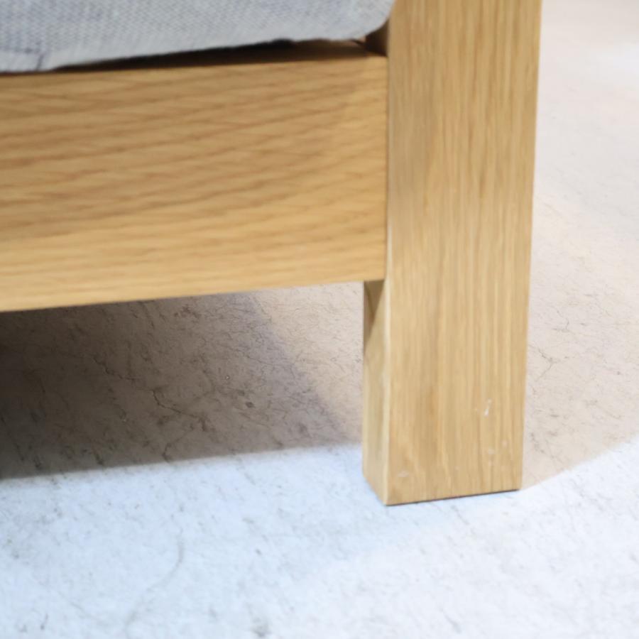 無印良品 MUJI オーク材 フェザー ポケットコイル 2シーターソファ 2人