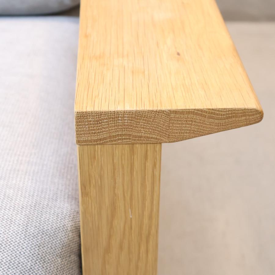 無印良品 MUJI オーク材 フェザー ポケットコイル 2シーターソファ 2人