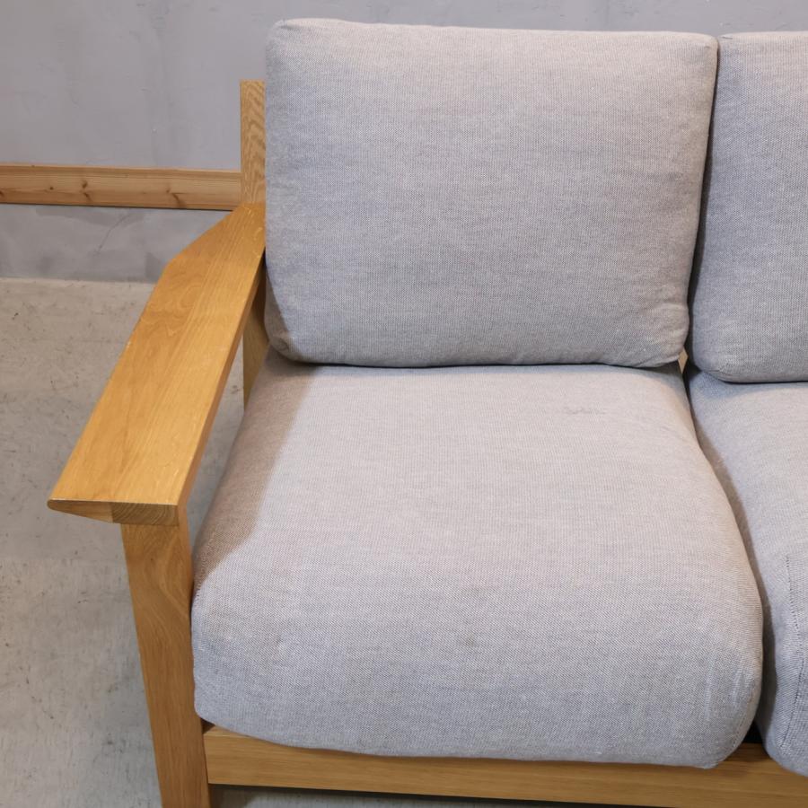 人気の無印良品(MUJI)のオーク材 フェザー ポケットコイル 2シーター