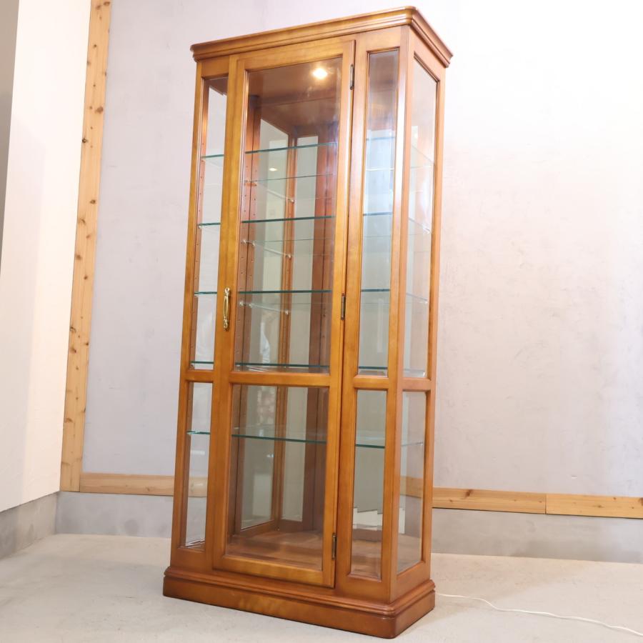 横浜ダニエル(Daniel)の樺桜材を使用したキュリオキャビネット AV-201 Daniel 横浜ダニエル 樺桜材 AV-201 キュリオケース 飾り棚