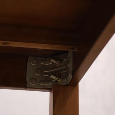 無印良品 MUJI ウォールナット材 エクステンションダイニングテーブル 無印良品(MUJI)のウォールナット無垢材 引出し付ダイニング