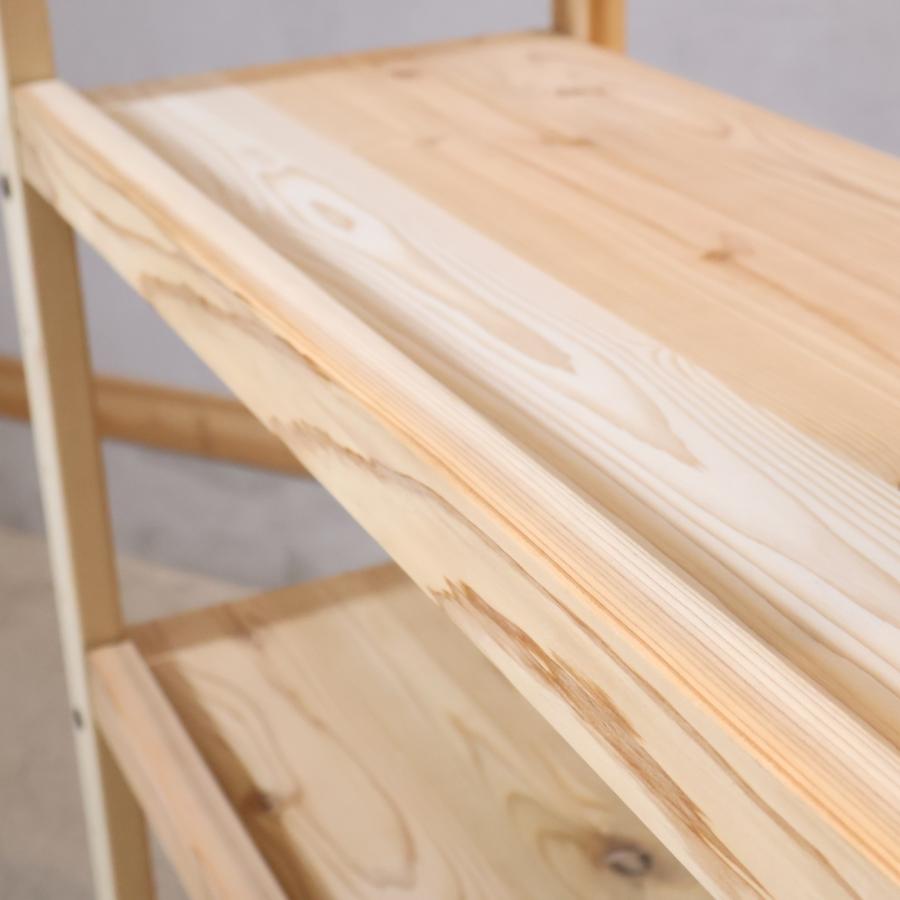 日田杉 天然木頑丈ラック 収納ラック 天然木 シンプル ナチュラル 本棚