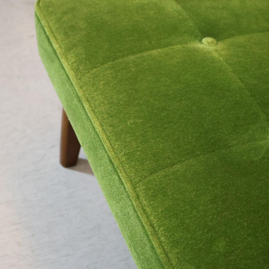 カリモク60 Karimoku モケットグリーン Kチェアー2シーター レトロ