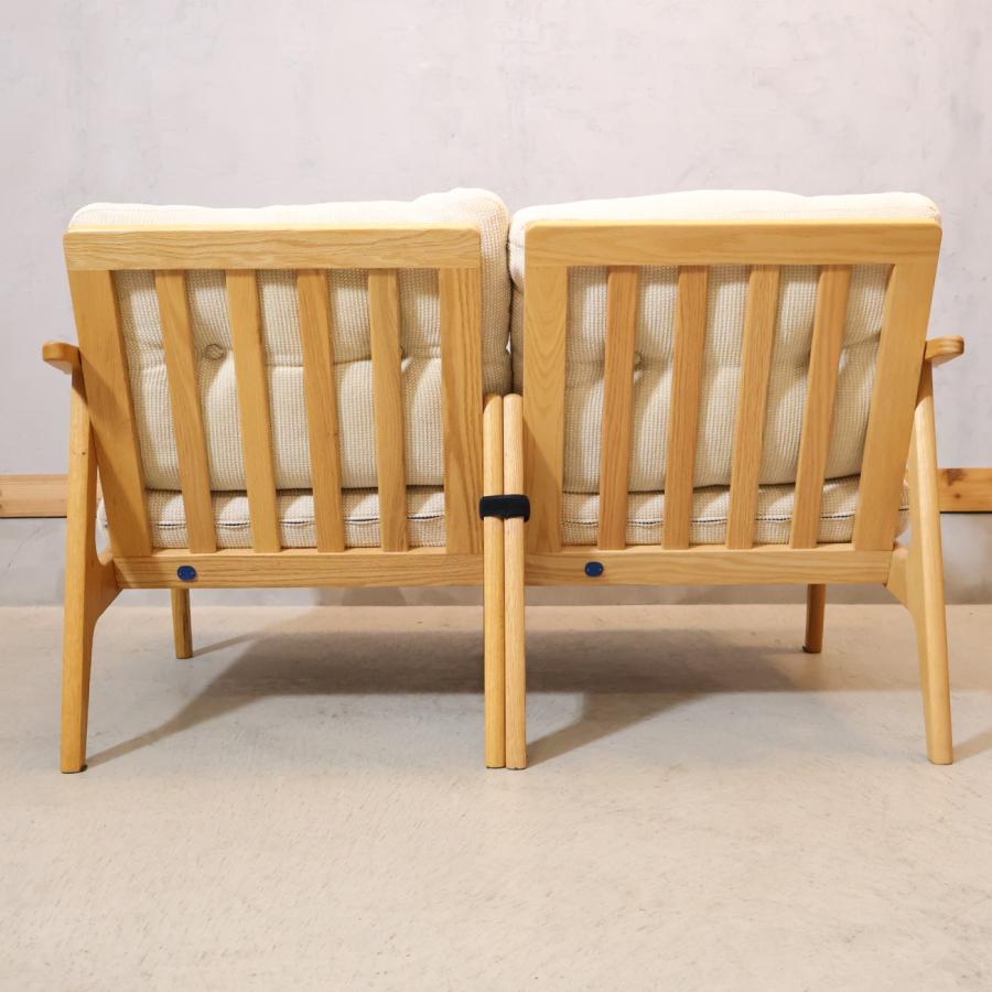 MARUNI60 マルニロクマル オーク材 2人掛けソファ セパレートタイプ マルニ木工 MARUNI60 マルニロクマル オーク材 2人掛けソファ