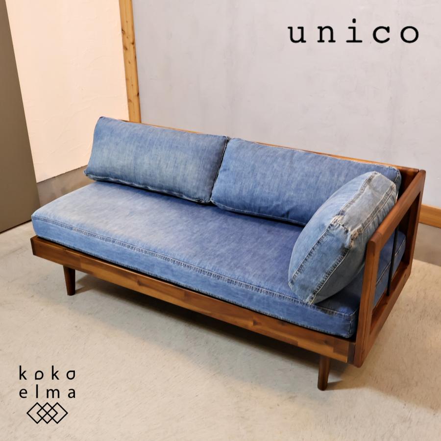 SWELLA(スウェラ) ソファ グレー unico ウニコ SWELLA スウェラ 2シーターソファ ベンチアーム 西海岸