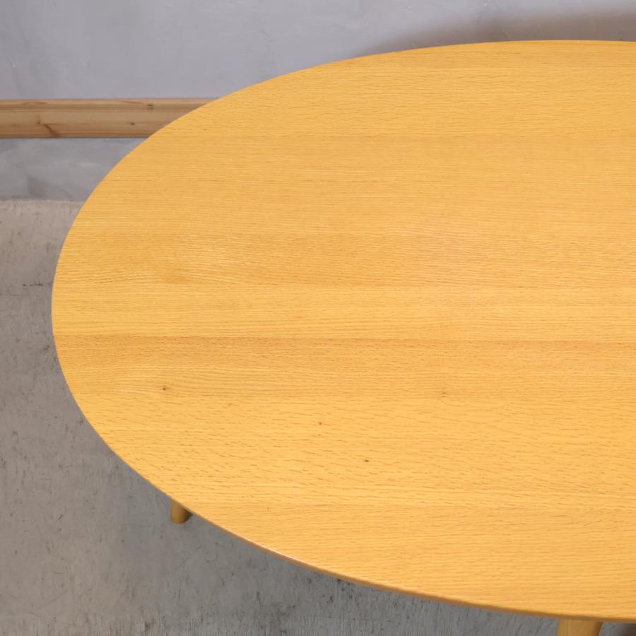 美品 KASHIWA 柏木工 オーク材 ダイニングテーブル 楕円 オーバル 机 美品 KASHIWA 柏木工 オーク材 ダイニングテーブル 楕円 オーバル 机