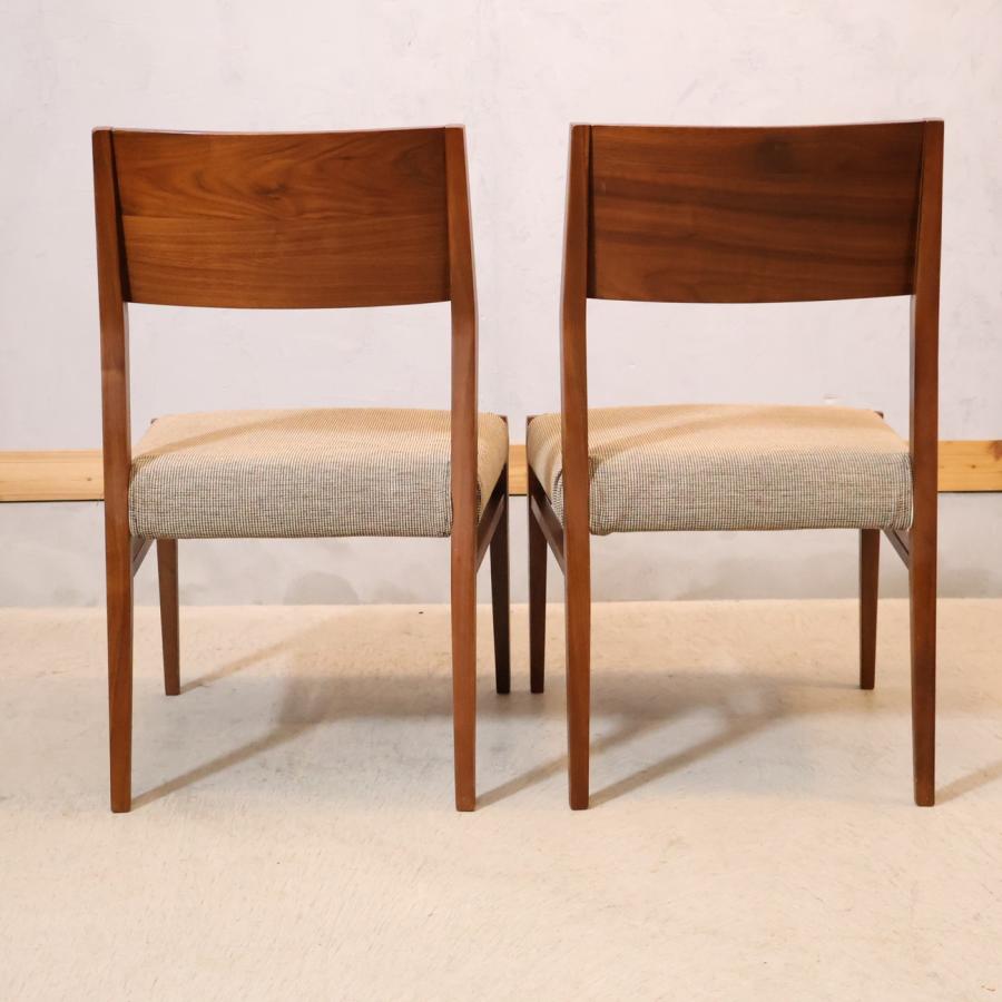 OTSUKA ウォルナット材 ダイニングチェア 2脚セット ナチュラル