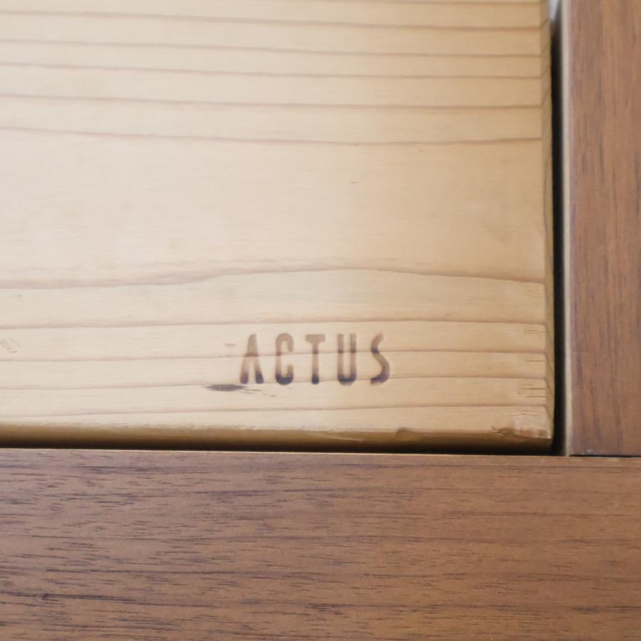 actus　木製ワイドダブルベッドフレーム ACTUS（アクタス） FB2 ベッド ラダー ウォールナット材 ダブルベッド