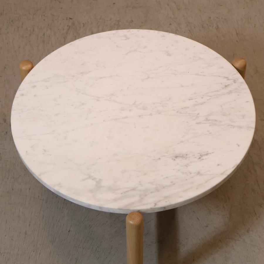 フランフラン コーヒーテーブルシフラ 大 大理石 円形 ローテーブル ダイニング Francfranc（フランフラン） シフラ コーヒーテーブル(大) 大理石
