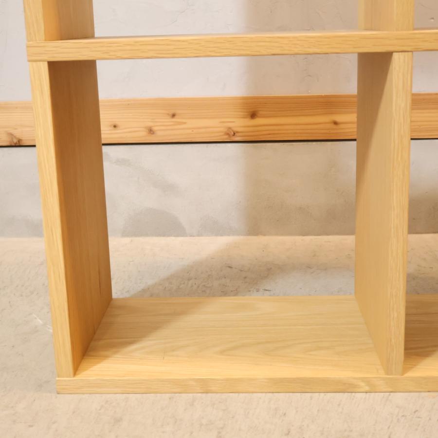 無印良品（MUJI） オーク材 スタッキングシェルフ 2段・2列 オープン