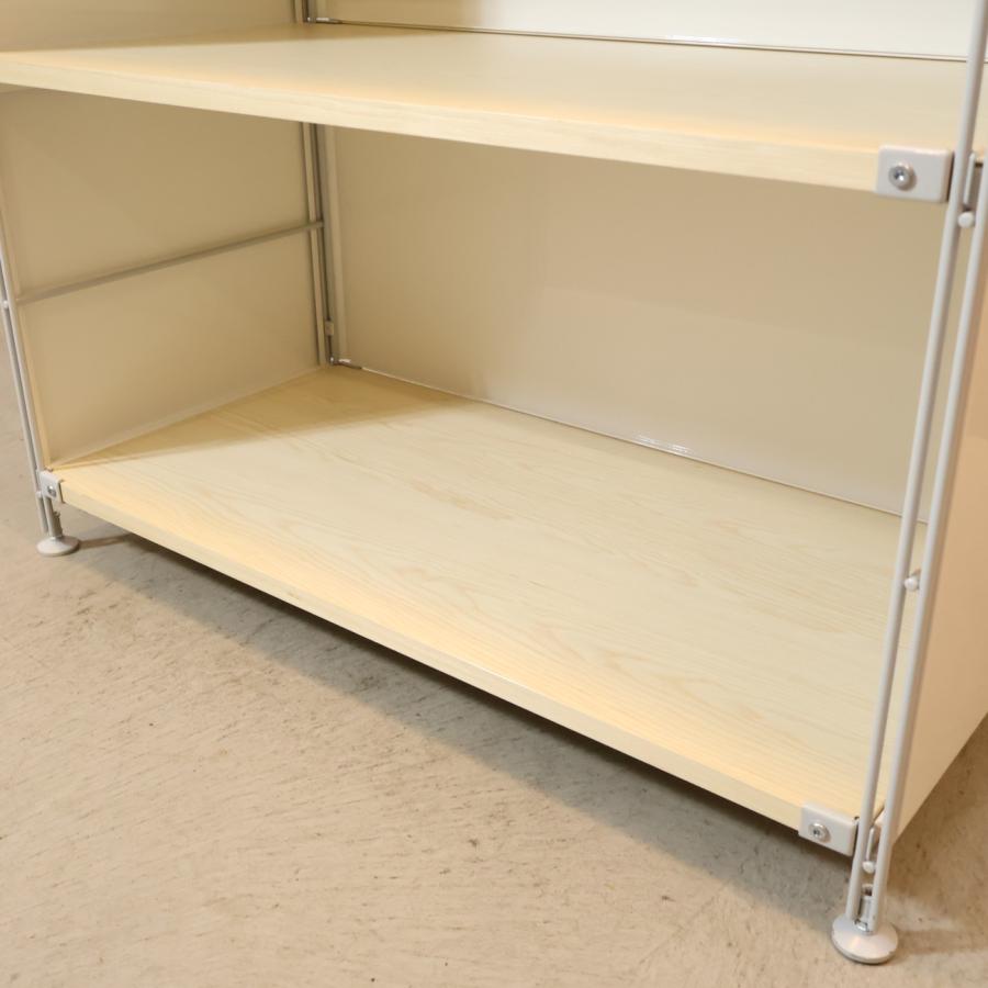 無印良品（MUJI） スチール メープル材 3段ユニットシェルフ パネル付