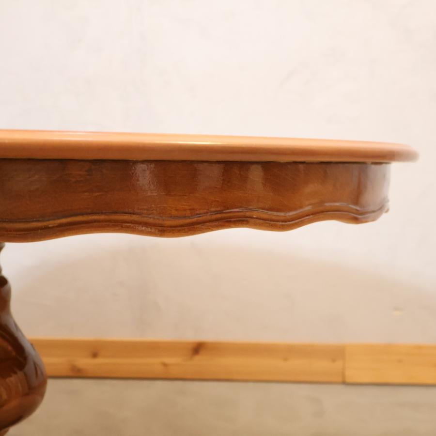 アンティーク調 ダイニングテーブル ラウンドテーブル