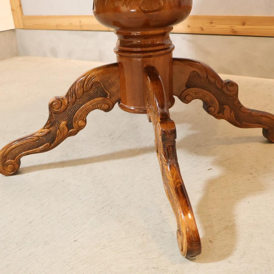 アンティーク調 ダイニングテーブル ラウンドテーブル ヨーロピアン ロココ調 アンティーク調 ダイニングテーブル ラウンドテーブル