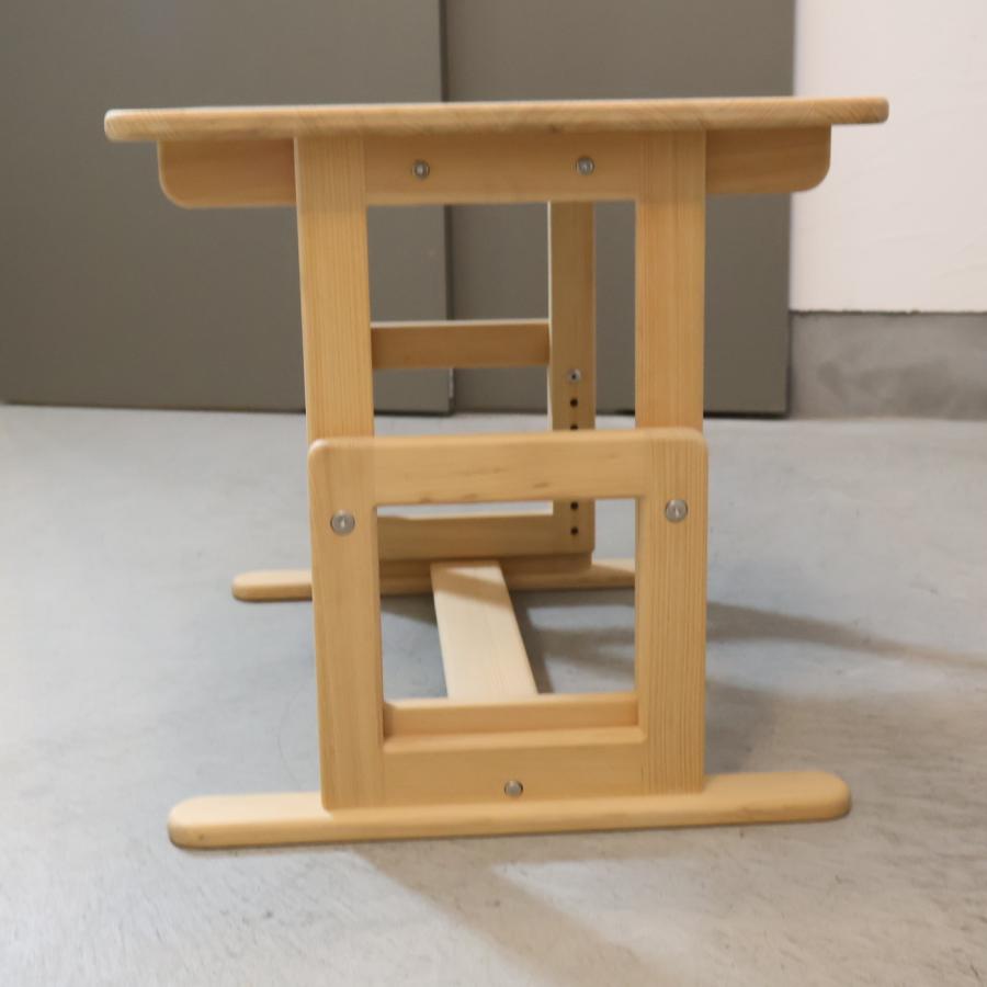 ヒノキクラフト hinoki craft ひのき無垢材 キッズデスク 高さ調整可 