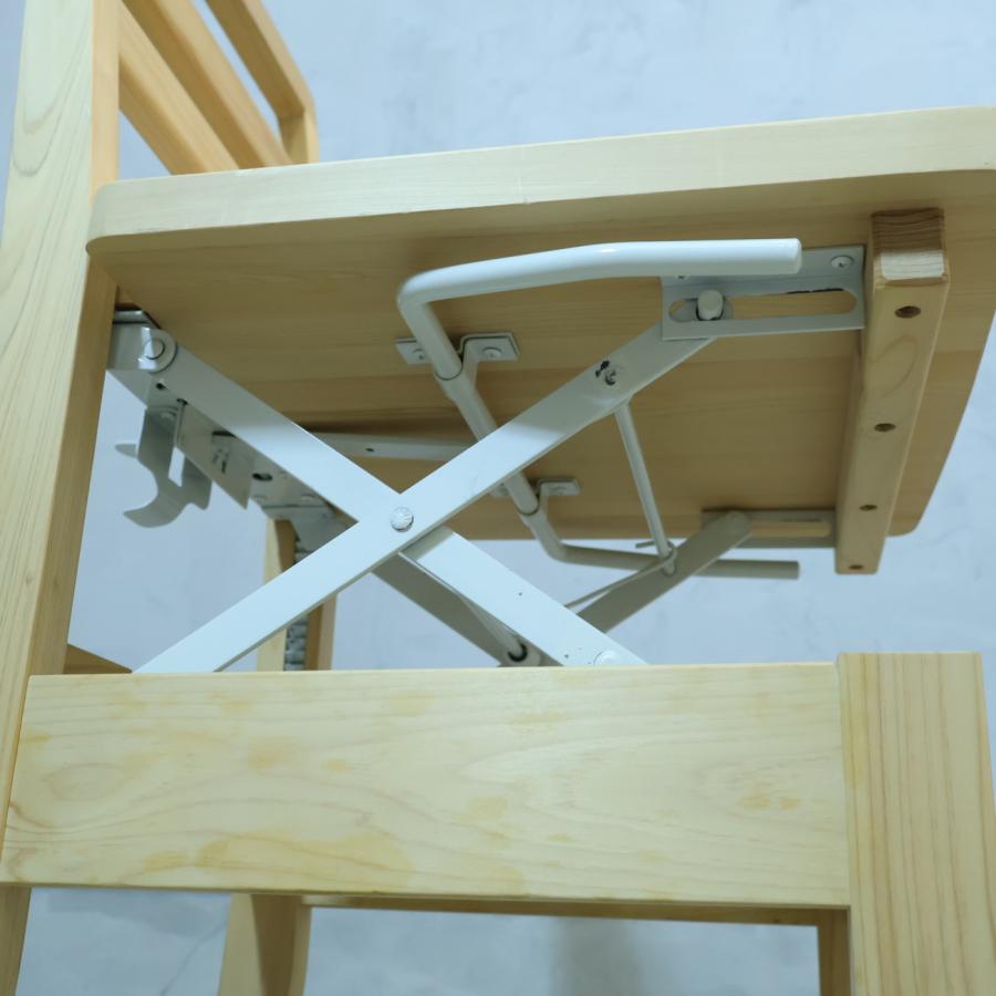 XYL キシル ヒノキ 檜 ピアノチェア デスクチェア 国産 高さ調整