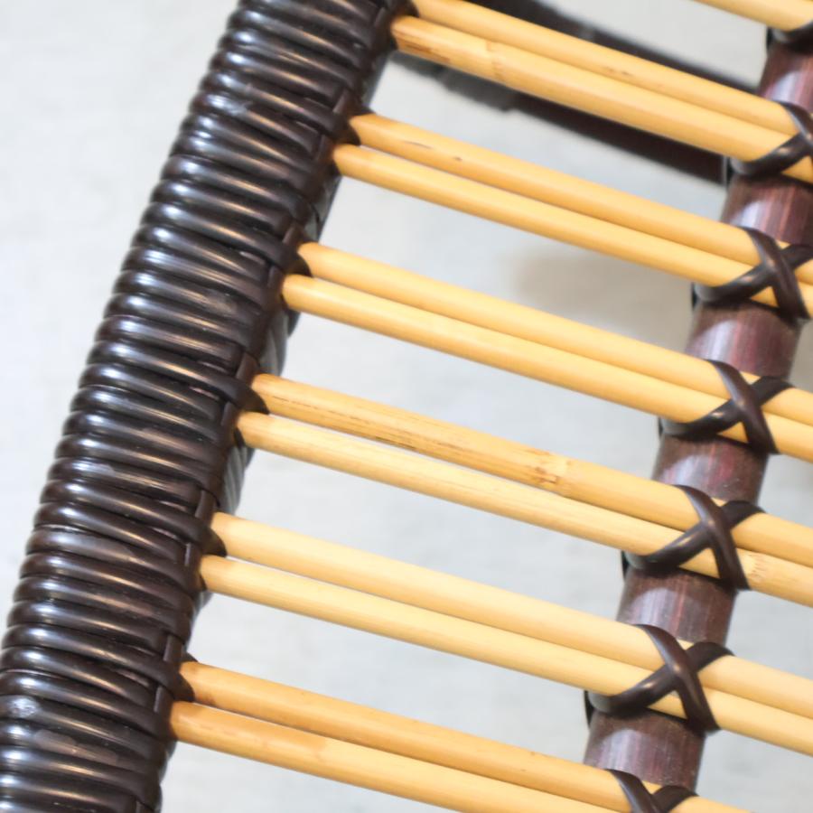 YMK NAGAOKA ワイエムケー長岡 ラタン ロッキングチェア 籐家具 レトロ