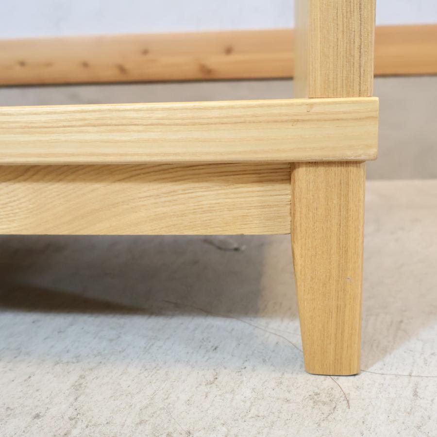 無印良品 MUJI 木製シェルフ タモ材 ローボード 本棚 飾り棚 ブック