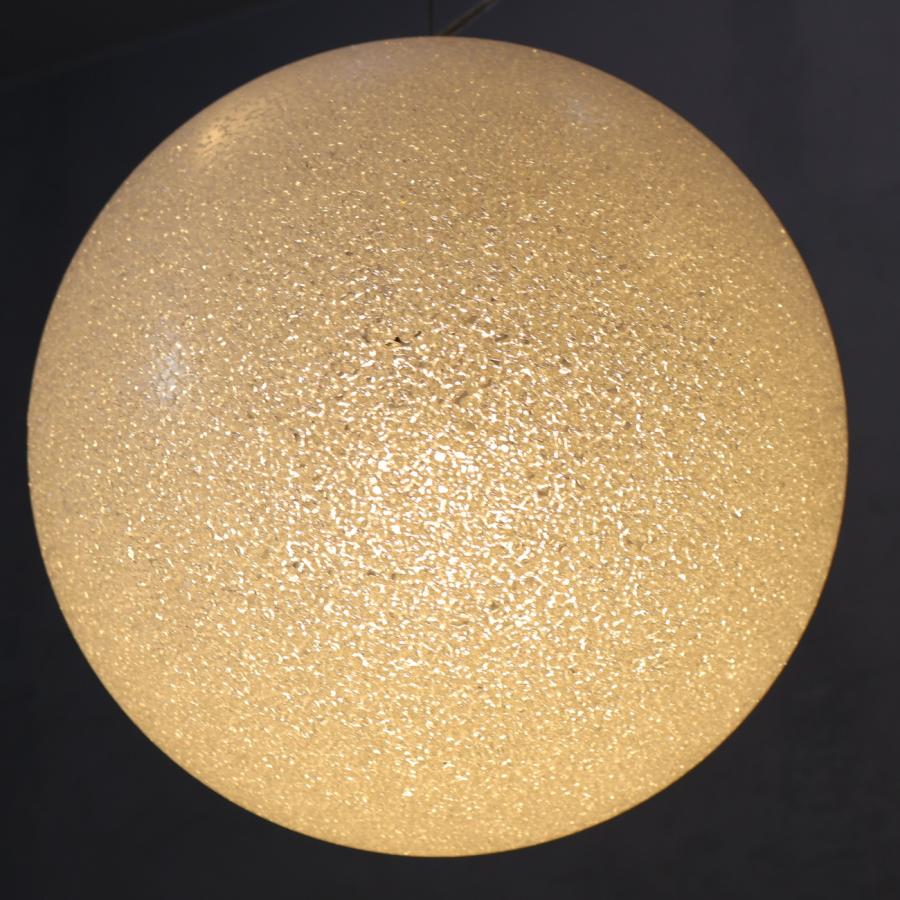 Lumen Center Italia(ルーメンセンターイタリア)のICEGLOBE(アイスグローブ)Sです。ポリカーボネート製のキラキラ輝く球体シェードから柔らかく美しい光を放つペンダントライト♪ Lumen Center Italia ルーメンセンターイタリア ICE GLOBE S アイス